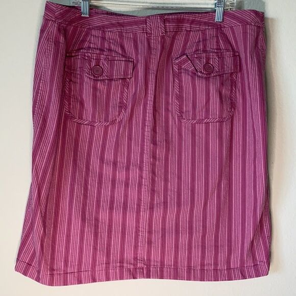 Venezia Pink Striped Pencil Skirt - Picture 4 of 6